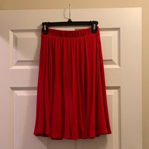 LuLaRoe XS Red Madison Skirt